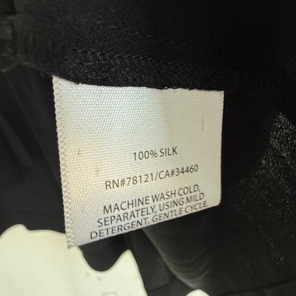 Eileen Fisher Kimono Cardigan 100% Silk Open Front Draped Layer Top Womens XS - Picture 4 of 6